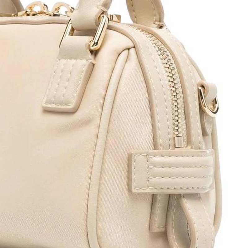 Сумка через плечо мини женская кремово-белая BALLY с деталями из телячьей кожи