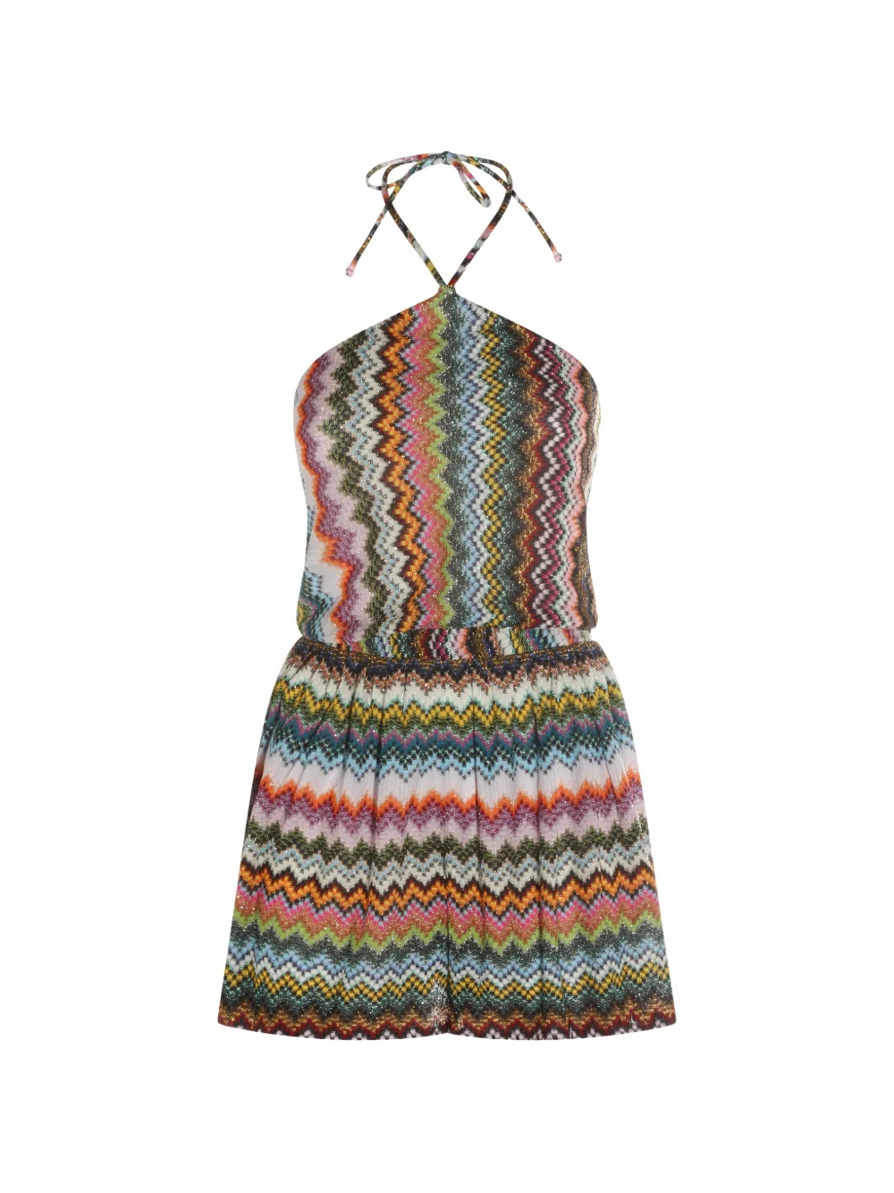 Вязаное изделие с шевронным узором на завязках через шею Missoni, зеленый
Вязаное изделие с шевронным узором на завязках через шею Missoni, зеленый