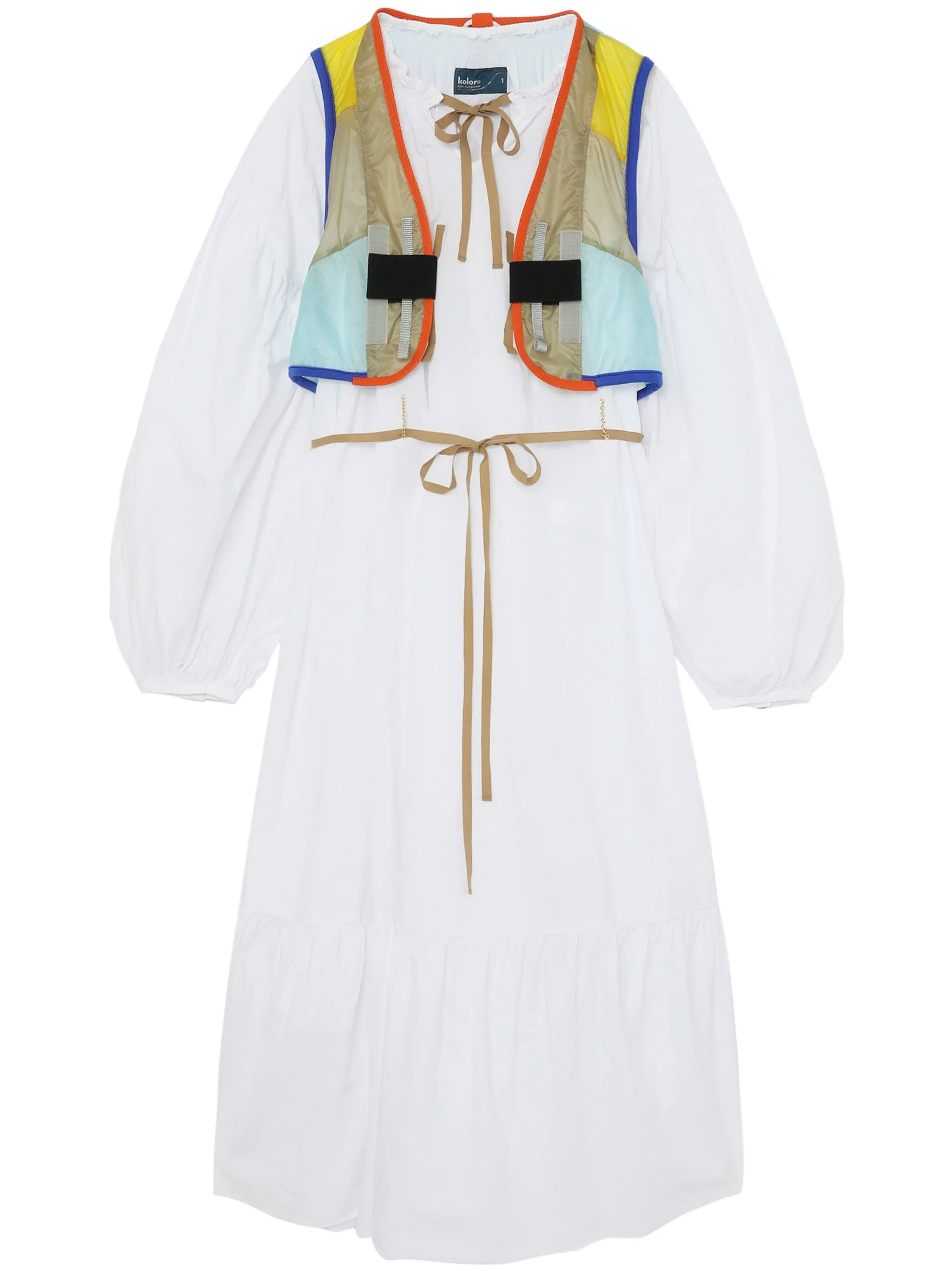 Многослойное платье миди Kolor, белый
Многослойное платье миди Kolor, белый