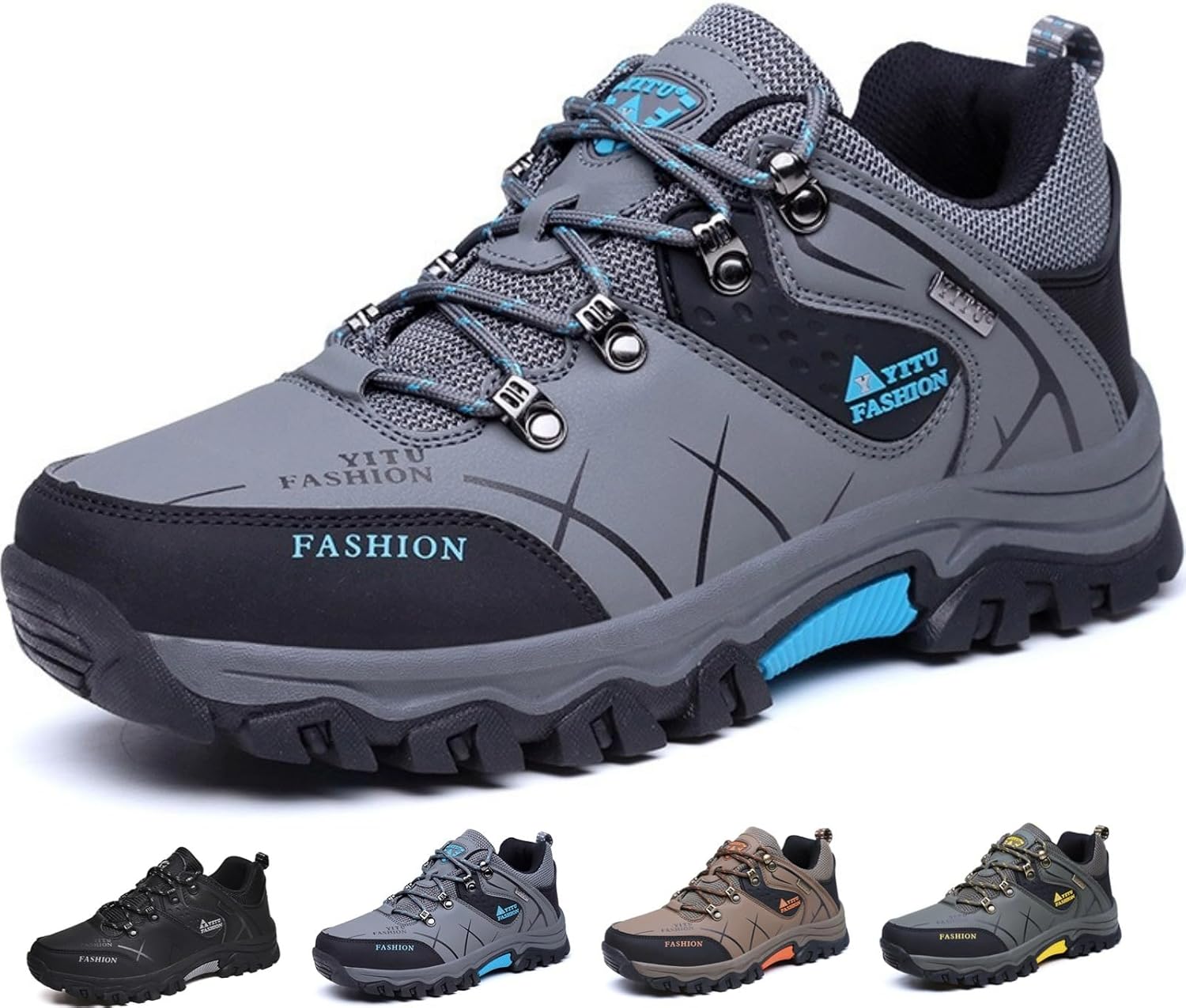 Мужские походные ботинки водонепроницаемые из кожи, низкие кеды для ходьбы, комфортные, противоскользящие для активного отдыха, трекинга и кемпинга Macefil, серый
Мужские походные ботинки водонепроницаемые из кожи, низкие кеды для ходьбы, комфортные, противоскользящие для активного отдыха, трекинга и кемпинга Macefil, серый