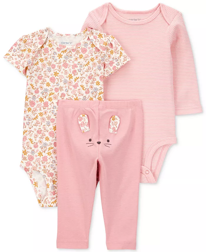 Комплект для девочек из 3 предметов: хлопковый с цветочным принтом и мышкой Little Character Carter's, розовый
Комплект для девочек из 3 предметов: хлопковый с цветочным принтом и мышкой Little Character Carter's, розовый