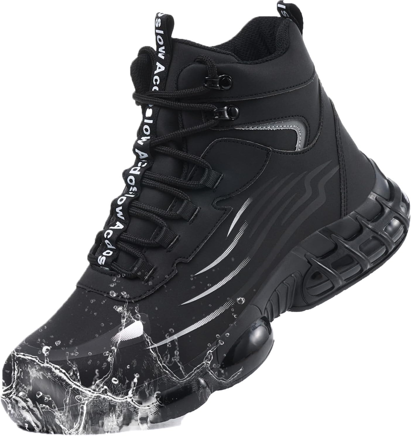 Водонепроницаемые стальные ботинки с защитным носком Acdoslow для мужчин и женщин, удобные высокие ботинки, легкая обувь с металлическим носком, противоскользящие строительные ботинки, черный
Водонепроницаемые стальные ботинки с защитным носком Acdoslow для мужчин и женщин, удобные высокие ботинки, легкая обувь с металлическим носком, противоскользящие строительные ботинки, черный