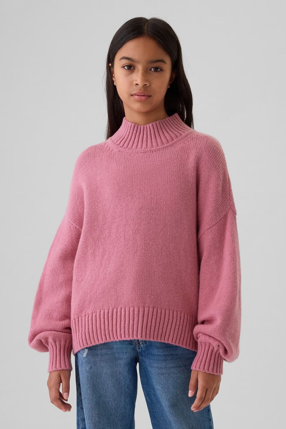 Джемпер свободного кроя Cashsoft с воротником стойкой (4 13 лет) Gap, розовый
Джемпер свободного кроя Cashsoft с воротником стойкой (4 13 лет) Gap, розовый