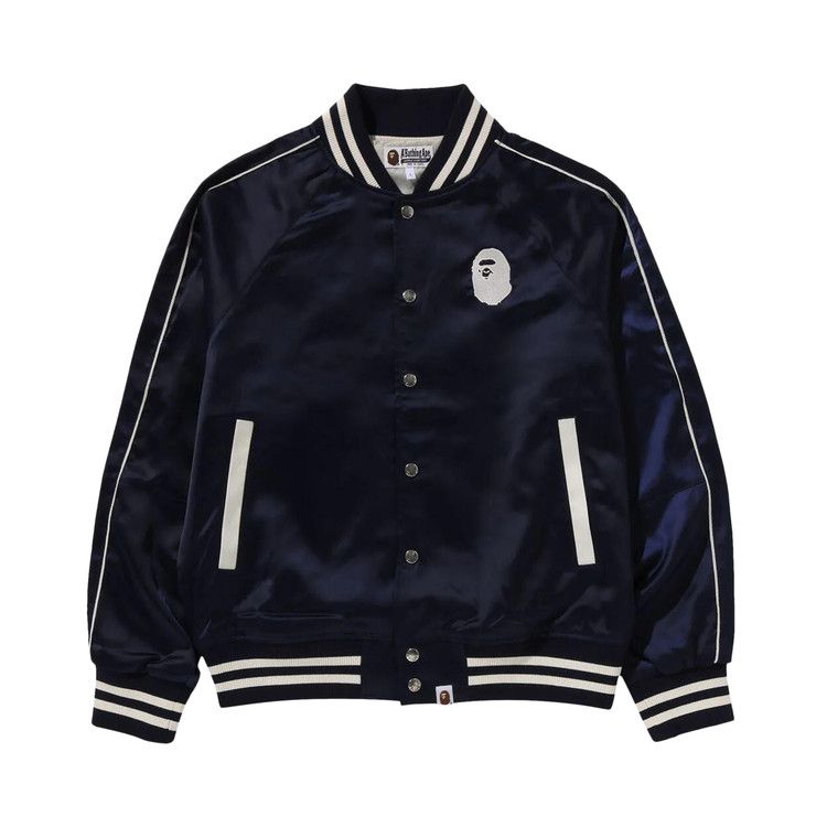 Куртка BAPE A Bathing Ape Nylon Varsity Jacket, Navy
Куртка BAPE A Bathing Ape Nylon Varsity Jacket, Navy