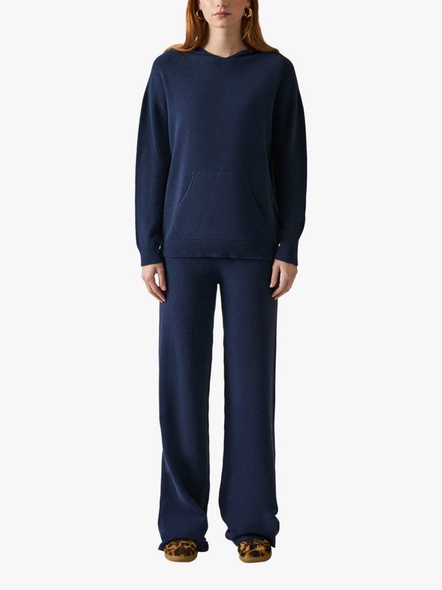 Трикотажные брюки с высокой талией James Lakeland, темно-синий 
Трикотажные брюки с высокой талией James Lakeland, темно-синий