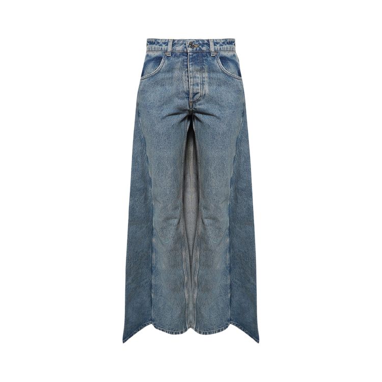 Брюки Jean Paul Gaultier x Shayne Oliver Fishtail Wide Leg Pants Lightblue, синий
Брюки Jean Paul Gaultier x Shayne Oliver Fishtail Wide Leg Pants Lightblue, синий