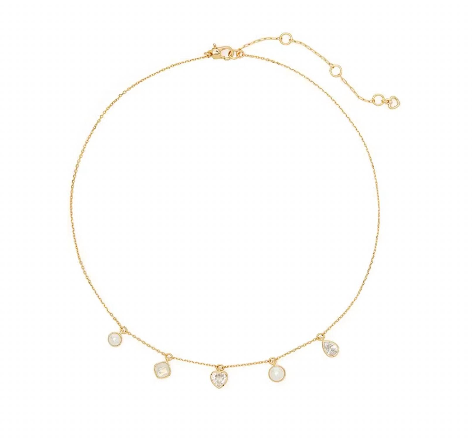 Ожерелье с пузырчатой оправой и кубическим цирконием на золотой цепочке, многоцветное Kate Spade, Gold Chain, Multi
Ожерелье с пузырчатой оправой и кубическим цирконием на золотой цепочке, многоцветное Kate Spade, Gold Chain, Multi