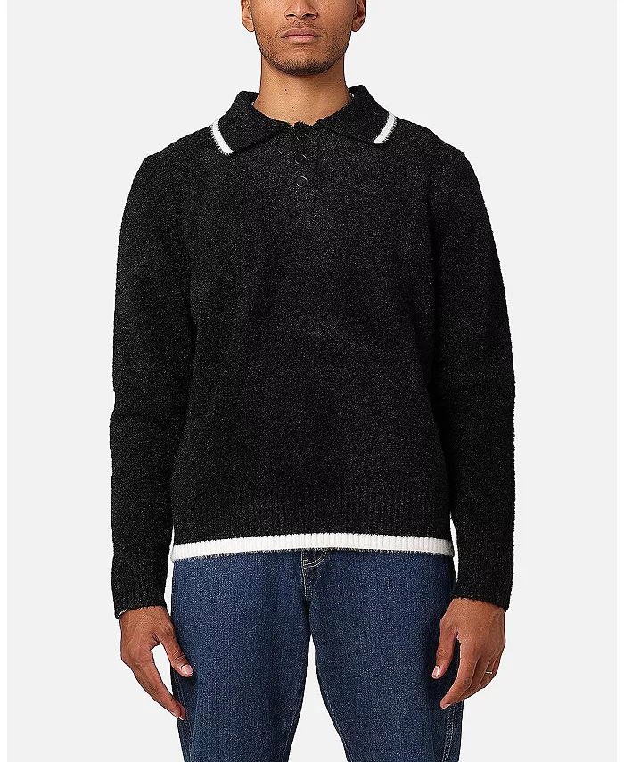 Мужская пушистая поло с длинным рукавом XXIII, черный
Мужская пушистая поло с длинным рукавом XXIII, черный