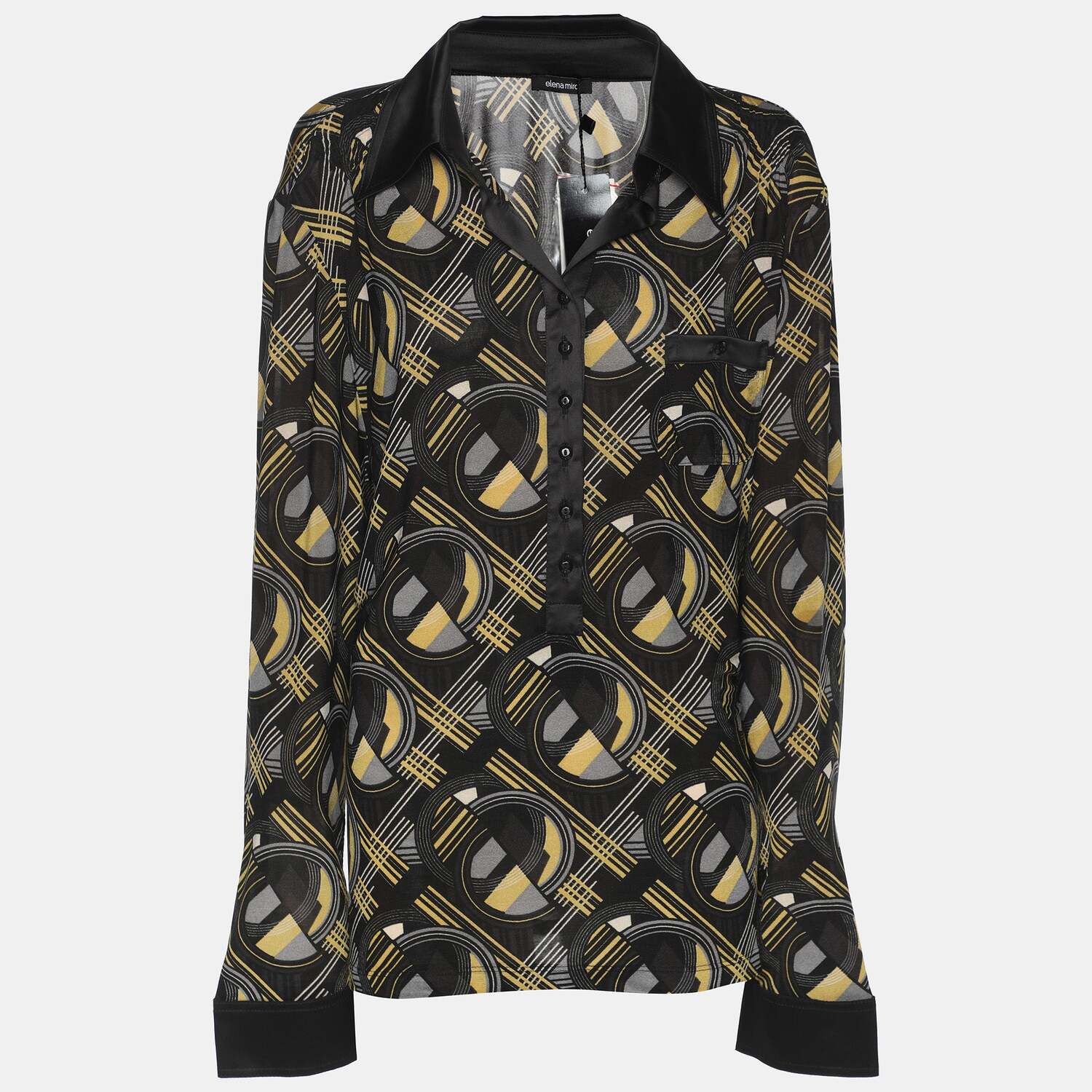 Футболка с длинными рукавами из разноцветного принтованного трикотажа Elena Miro
Футболка с длинными рукавами из разноцветного принтованного трикотажа Elena Miro