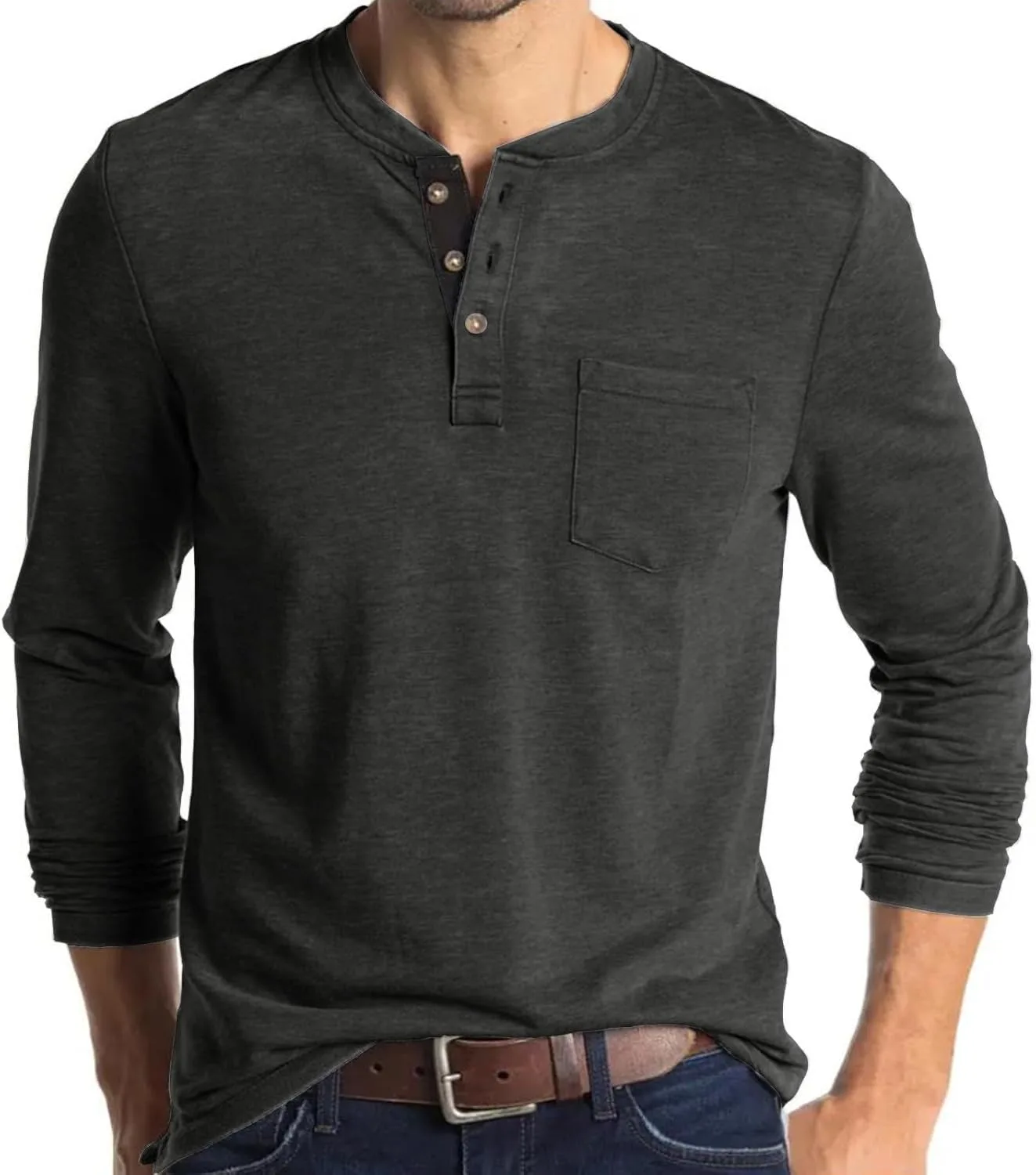 Мужская футболка Henley с длинным рукавом Color Block Sdeycui
Мужская футболка Henley с длинным рукавом Color Block Sdeycui
