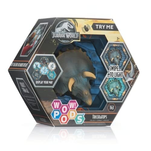 Wow Gear PODS — Коллекция Jurassic World Dominion — Трицератопс — Коллекционная фигурка с датчиком света и движения (Deqube 918JUR102402)
Wow Gear PODS — Коллекция Jurassic World Dominion — Трицератопс — Коллекционная фигурка с датчиком света и движения (Deqube 918JUR102402)