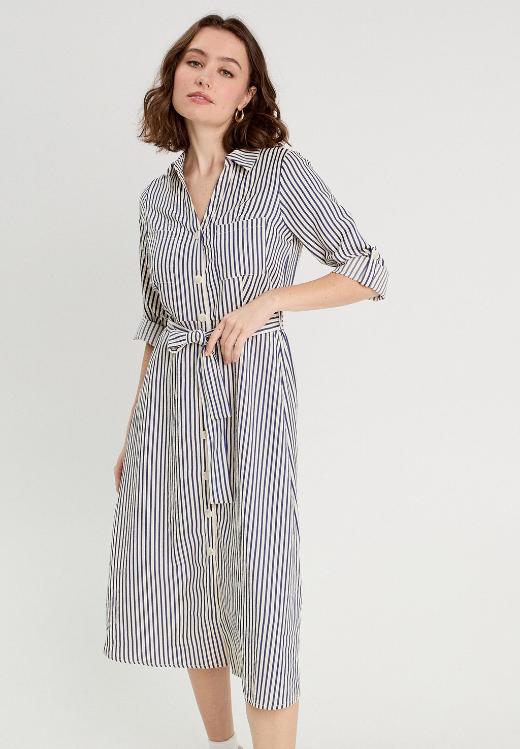 Платье-рубашка Cache Cache, темно-синий 
Платье-рубашка Cache Cache, темно-синий