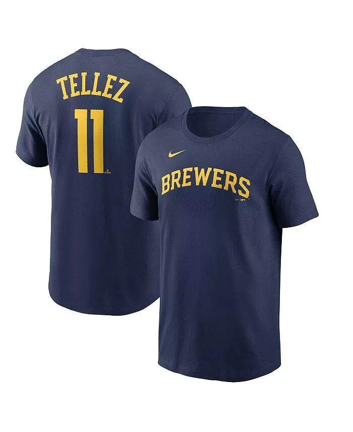 Мужская футболка Rowdy Tellez Navy Milwaukee Brewers с именем и номером игрока Nike
Мужская футболка Rowdy Tellez Navy Milwaukee Brewers с именем и номером игрока Nike