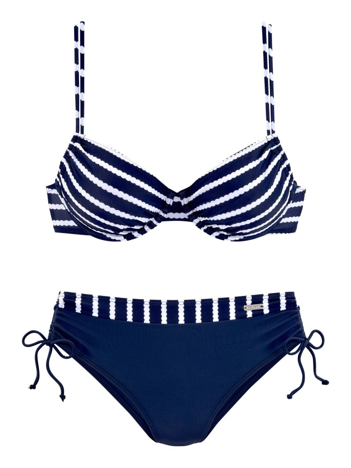 Комплект бикини LASCANA, цвет marine/weiß
Комплект бикини LASCANA, цвет marine/weiß
