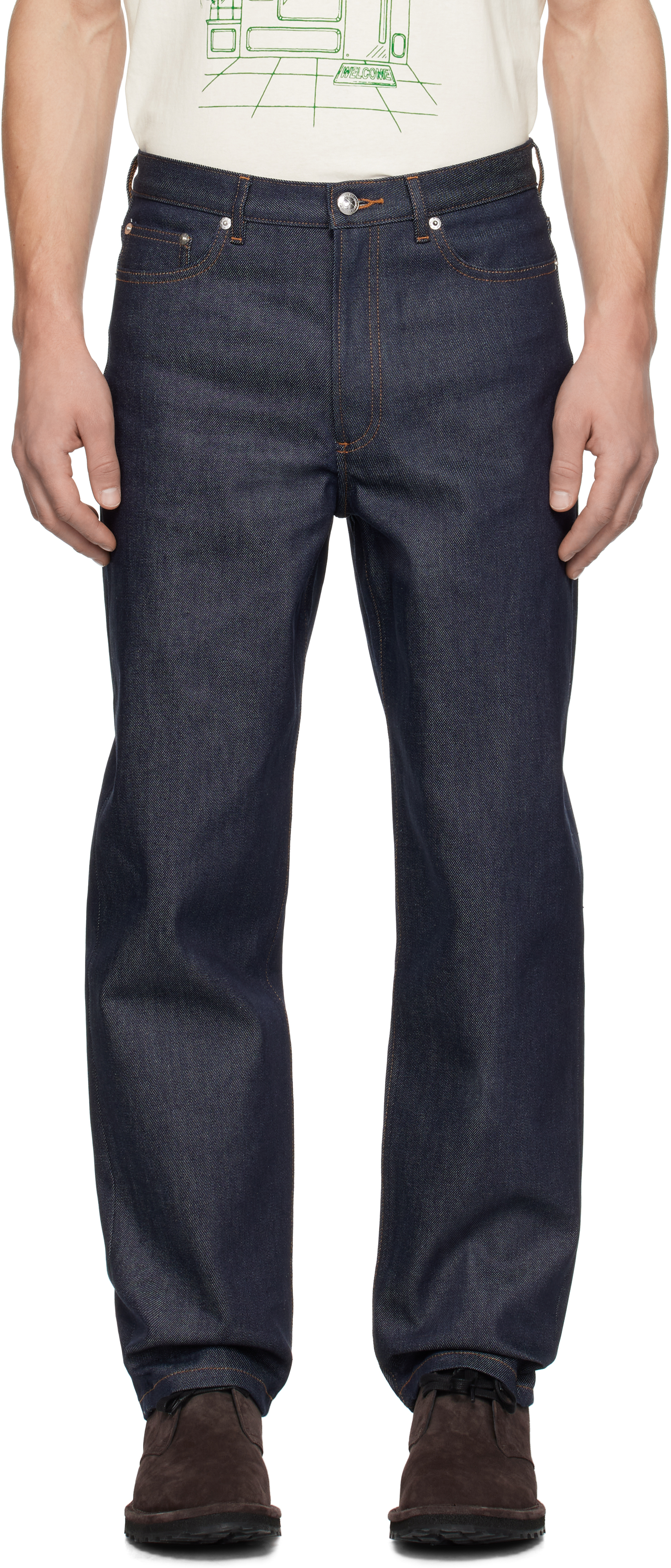 Синие джинсы Martin A.P.C., индиго
Синие джинсы Martin A.P.C., индиго