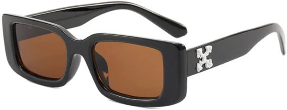 Маленькие квадратные солнцезащитные очки для мужчин в стиле ретро с декором дужек в виде букв, солнцезащитные очки с защитой от УФ-излучения для путешествий Weloveushop, Bright Black Tea
Маленькие квадратные солнцезащитные очки для мужчин в стиле ретро с декором дужек в виде букв, солнцезащитные очки с защитой от УФ-излучения для путешествий Weloveushop, Bright Black Tea