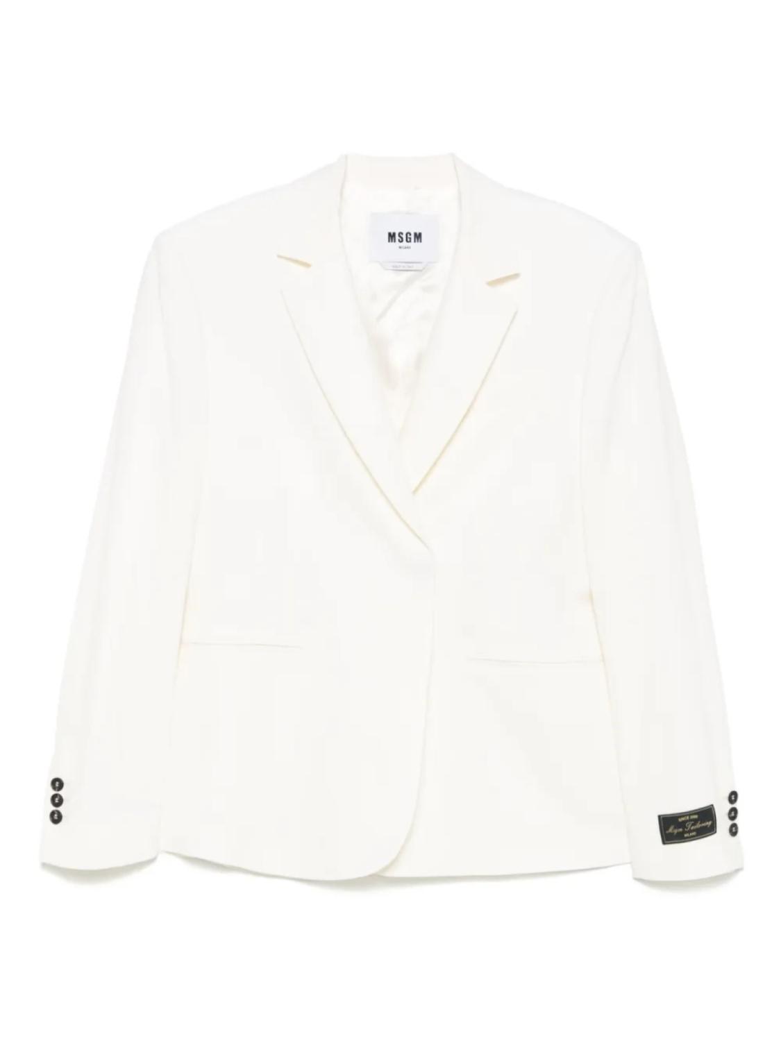 Двубортный пиджак MSGM, нейтральный
Двубортный пиджак MSGM, нейтральный