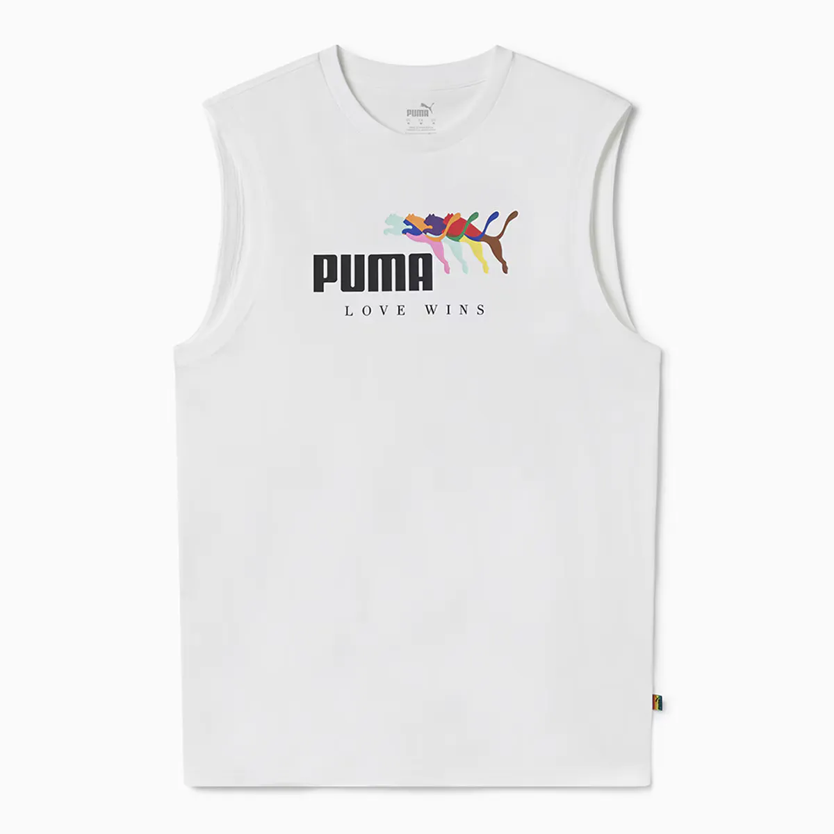 Мужская футболка Ess+ Love Wins без рукавов Tee Puma, белый 
Мужская футболка Ess+ Love Wins без рукавов Tee Puma, белый