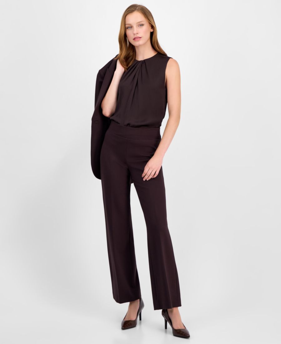 Компрессионные брюки с широкими штанинами для невысоких девушек Anne Klein, Deep Mahogany
Компрессионные брюки с широкими штанинами для невысоких девушек Anne Klein, Deep Mahogany