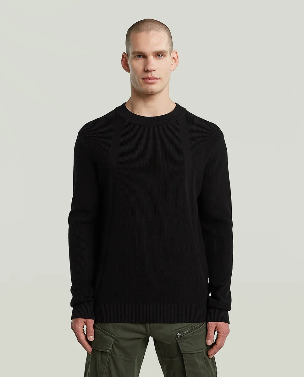 Мужской свитер с круглым вырезом G-Star, черный
Мужской свитер с круглым вырезом G-Star, черный
