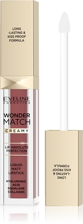Стойкая матовая жидкая губная помада с гиалуроновой кислотой Eveline Cosmetics Wonder Match, 07 Toffee 6,8 ml
Стойкая матовая жидкая губная помада с гиалуроновой кислотой Eveline Cosmetics Wonder Match, 07 Toffee 6,8 ml