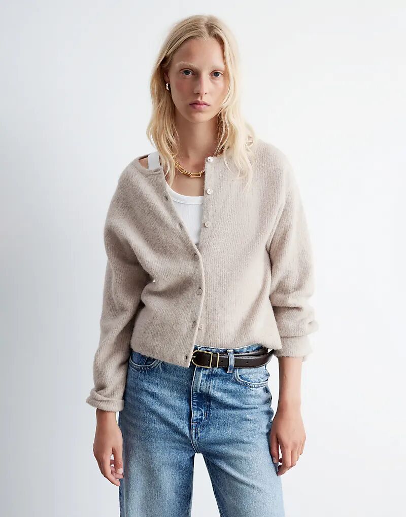 & Other Stories кардиган из альпаки и шерсти с пуговицами спереди, светло-серый
& Other Stories кардиган из альпаки и шерсти с пуговицами спереди, светло-серый