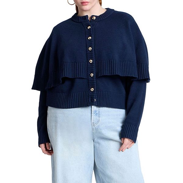 Женский свитер-накидка plus size Eloquii
Женский свитер-накидка plus size Eloquii