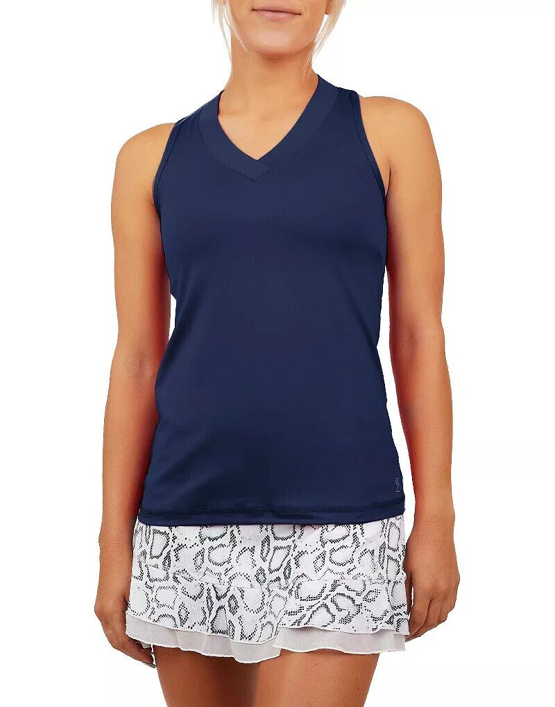 Женская майка Sofibella в цветах УФ-борцовки с открытой спиной
Женская майка Sofibella в цветах УФ-борцовки с открытой спиной