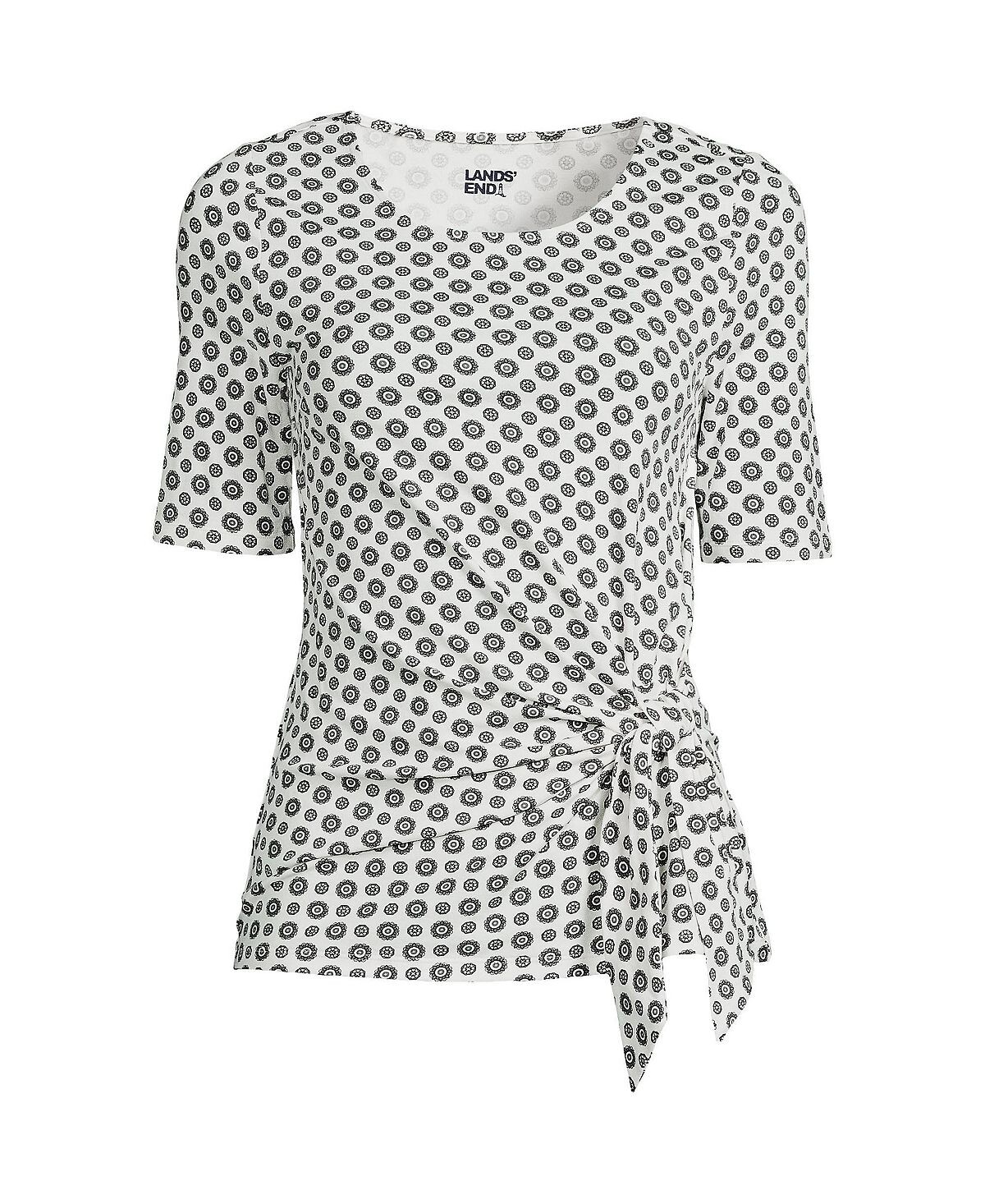 Женский легкий трикотаж с рукавами до локтя и завязкой спереди Lands' End
Женский легкий трикотаж с рукавами до локтя и завязкой спереди Lands' End