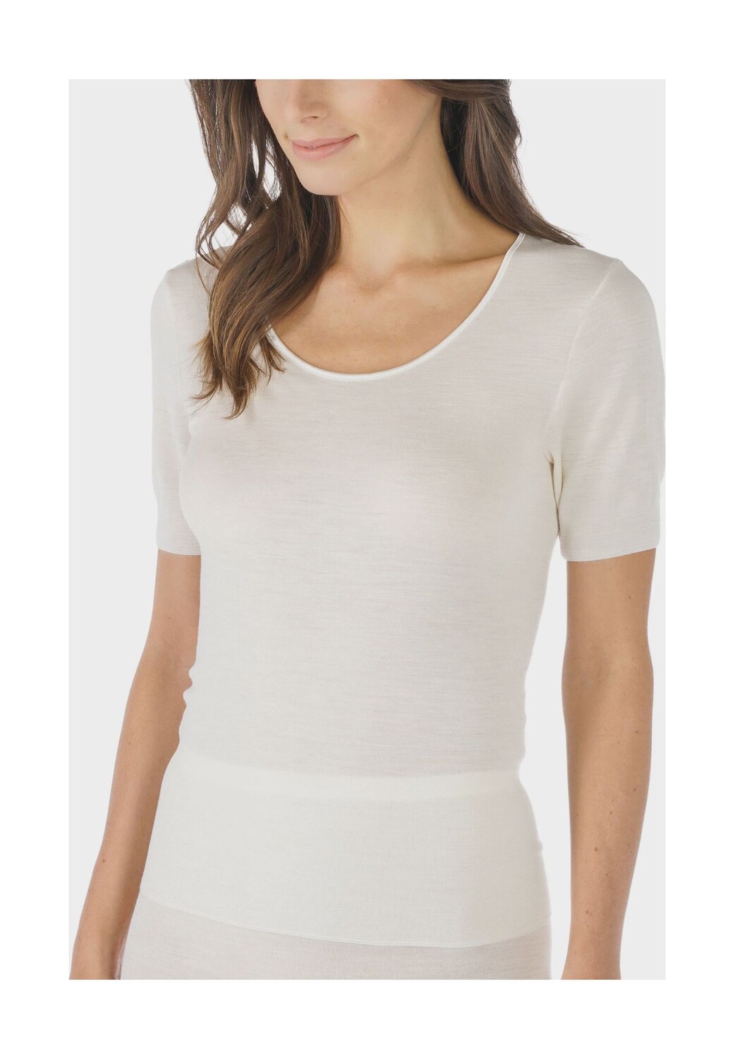 Футболка с коротким рукавом, тонкая, шелковая, женская mey
Футболка с коротким рукавом, тонкая, шелковая, женская mey