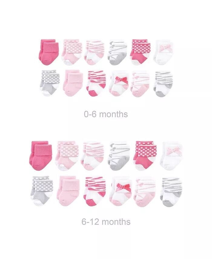 Хлопковые махровые носки Baby Girls Grow with Me, балетки, 0–6 и 6–12 месяцев Luvable Friends, розовый
Хлопковые махровые носки Baby Girls Grow with Me, балетки, 0–6 и 6–12 месяцев Luvable Friends, розовый