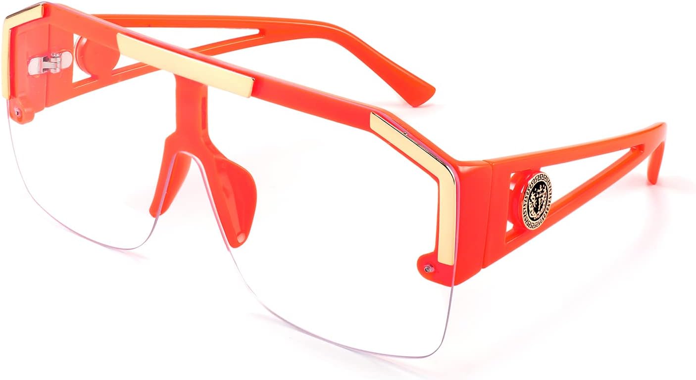 Солнцезащитные очки FEISEDY Square Flat Top Shield, цельная безрамочная модель, стильные, для женщин и мужчин, защита от УФ-излучения UV400, B2765 (оранжевая оправа, размер 73), Orange Clear Lens
Солнцезащитные очки FEISEDY Square Flat Top Shield, цельная безрамочная модель, стильные, для женщин и мужчин, защита от УФ-излучения UV400, B2765 (оранжевая оправа, размер 73), Orange Clear Lens