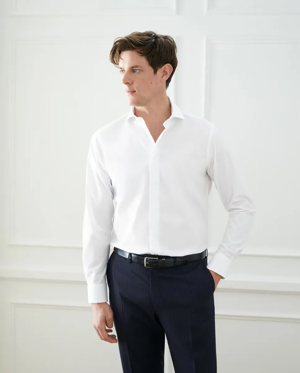 Мужская классическая рубашка приталенного кроя Emidio Tucci, белый
Мужская классическая рубашка приталенного кроя Emidio Tucci, белый