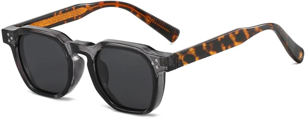 Ретро-солнцезащитные очки в форме черепаховой скорлупы для женщин, персонализированная оправа контрастного цвета, модные очки для мужчин с защитой от УФ-излучения UV400 UATXTAU, Grey Black
Ретро-солнцезащитные очки в форме черепаховой скорлупы для женщин, персонализированная оправа контрастного цвета, модные очки для мужчин с защитой от УФ-излучения UV400 UATXTAU, Grey Black