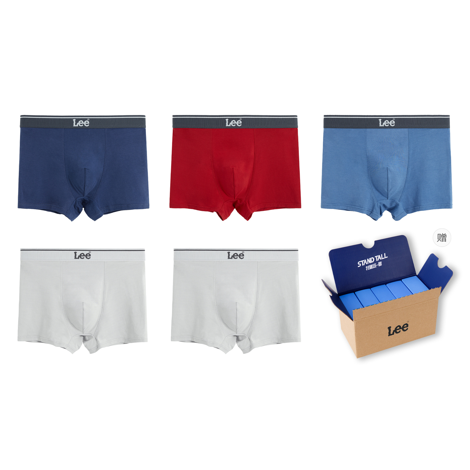 Lee Подарочный набор мужского белья 5 предметов
Lee Подарочный набор мужского белья 5 предметов
