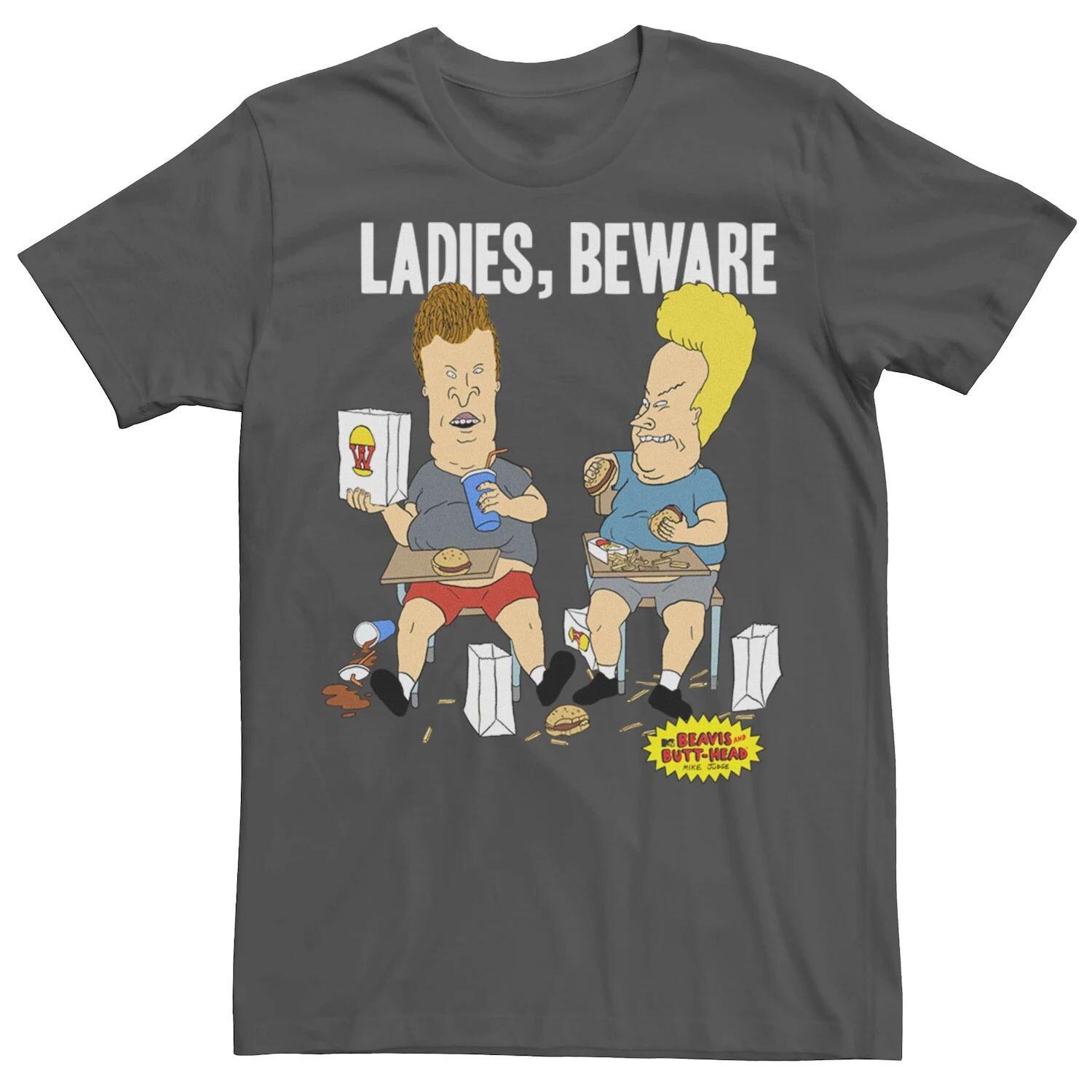 Мужская женская футболка Beavis and Butthead Beware Snacks Licensed Character
Мужская женская футболка Beavis and Butthead Beware Snacks Licensed Character