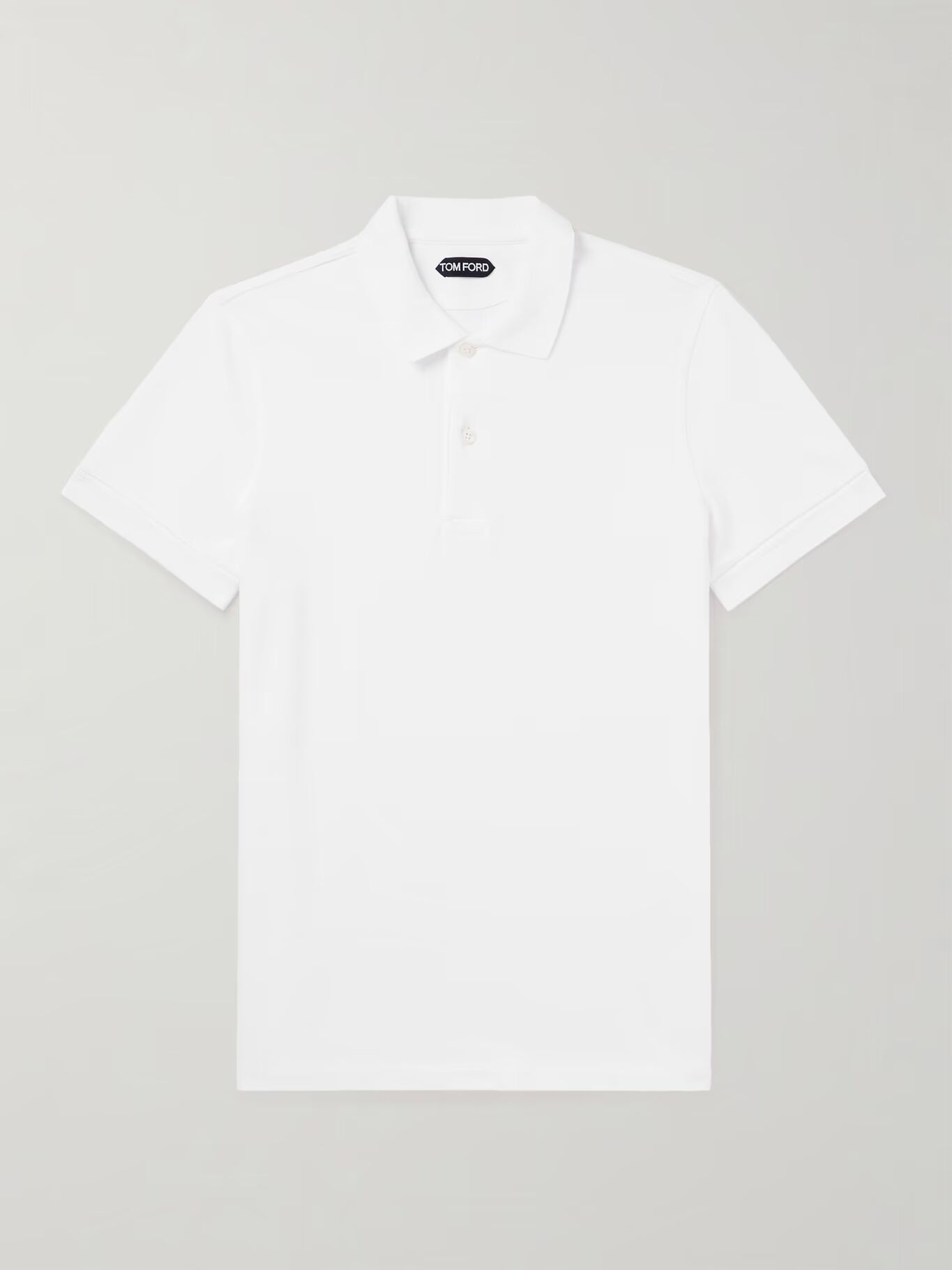 Рубашка поло из хлопка-пике, окрашенная в готовом виде TOM FORD, белый
Рубашка поло из хлопка-пике, окрашенная в готовом виде TOM FORD, белый