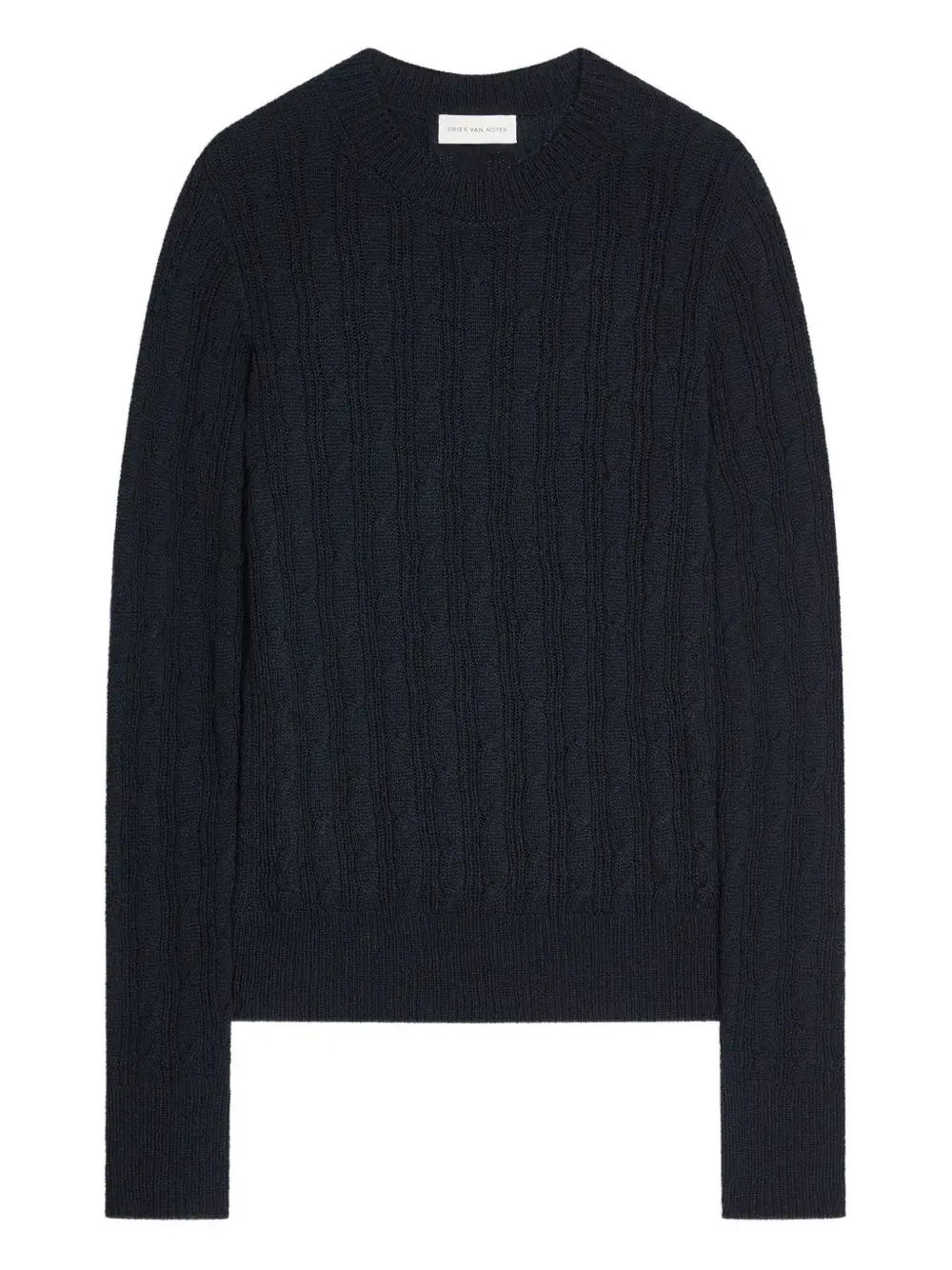 Шерстяной свитер фактурной вязки DRIES VAN NOTEN, черный
Шерстяной свитер фактурной вязки DRIES VAN NOTEN, черный
