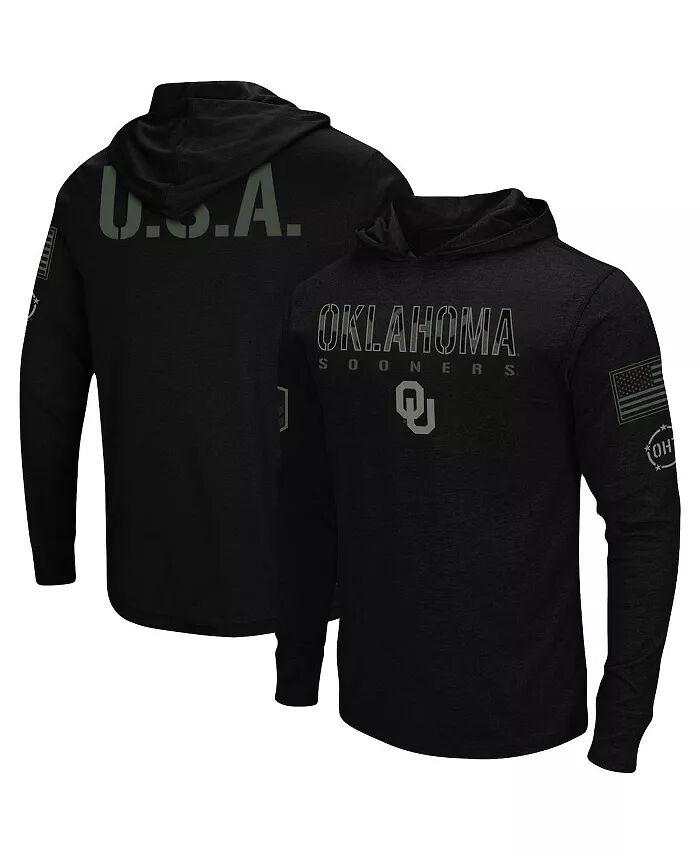 Мужская черная футболка с капюшоном Oklahoma Sooners OHT в стиле милитари с длинным рукавом Colosseum
Мужская черная футболка с капюшоном Oklahoma Sooners OHT в стиле милитари с длинным рукавом Colosseum