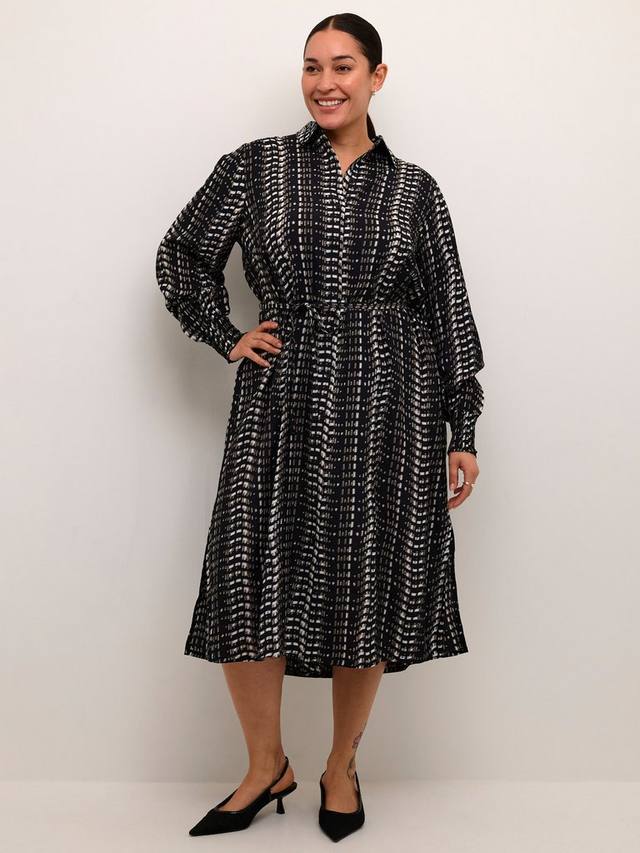 Платье-рубашка с графическим рисунком из ситца KAFFE Curve, черный/разноцветный
Платье-рубашка с графическим рисунком из ситца KAFFE Curve, черный/разноцветный