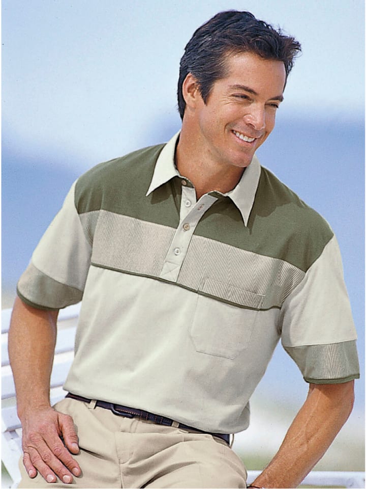 Рубашка-поло с короткими рукавами бежево-оливкового цвета WITT WEIDEN, Бежевый, Рубашка-поло с короткими рукавами бежево-оливкового цвета WITT WEIDEN
Рубашка-поло с короткими рукавами бежево-оливкового цвета WITT WEIDEN, Бежевый, Рубашка-поло с короткими рукавами бежево-оливкового цвета WITT WEIDEN