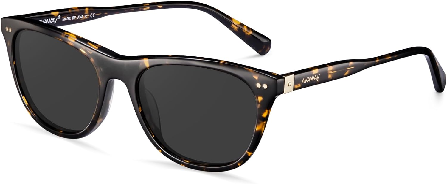 Женские поляризованные солнцезащитные очки AVAWAY для маленького лица, защита от УФ-излучения UV 400, оправа «кошачий глаз» из ацетата, женские солнцезащитные очки, 4. Tortoise / Grey Lens
Женские поляризованные солнцезащитные очки AVAWAY для маленького лица, защита от УФ-излучения UV 400, оправа «кошачий глаз» из ацетата, женские солнцезащитные очки, 4. Tortoise / Grey Lens