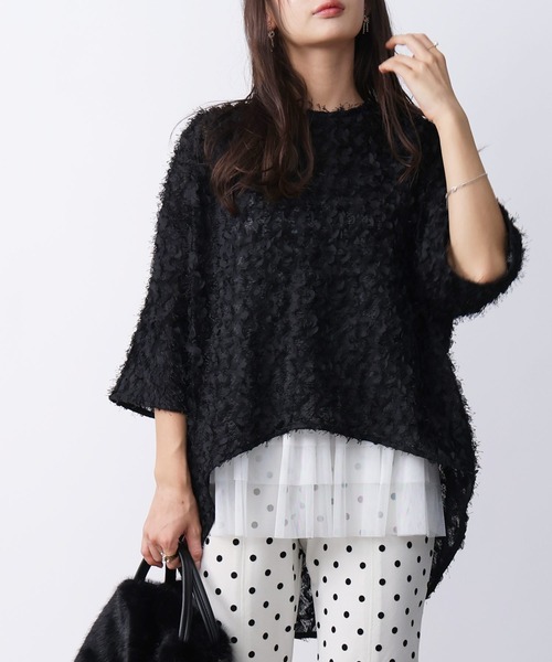 Футболка с декоративными перьями PICCIN, черная
Футболка с декоративными перьями PICCIN, черная