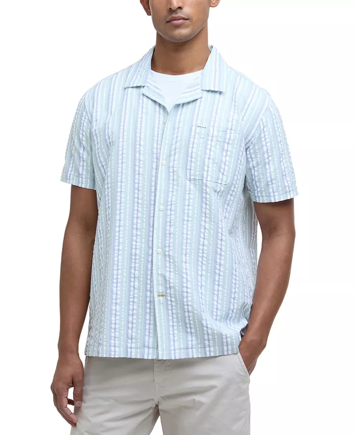 Мужская полосатая рубашка Beechcroft с коротким рукавом и застежкой на пуговицы Barbour, зеленый
Мужская полосатая рубашка Beechcroft с коротким рукавом и застежкой на пуговицы Barbour, зеленый