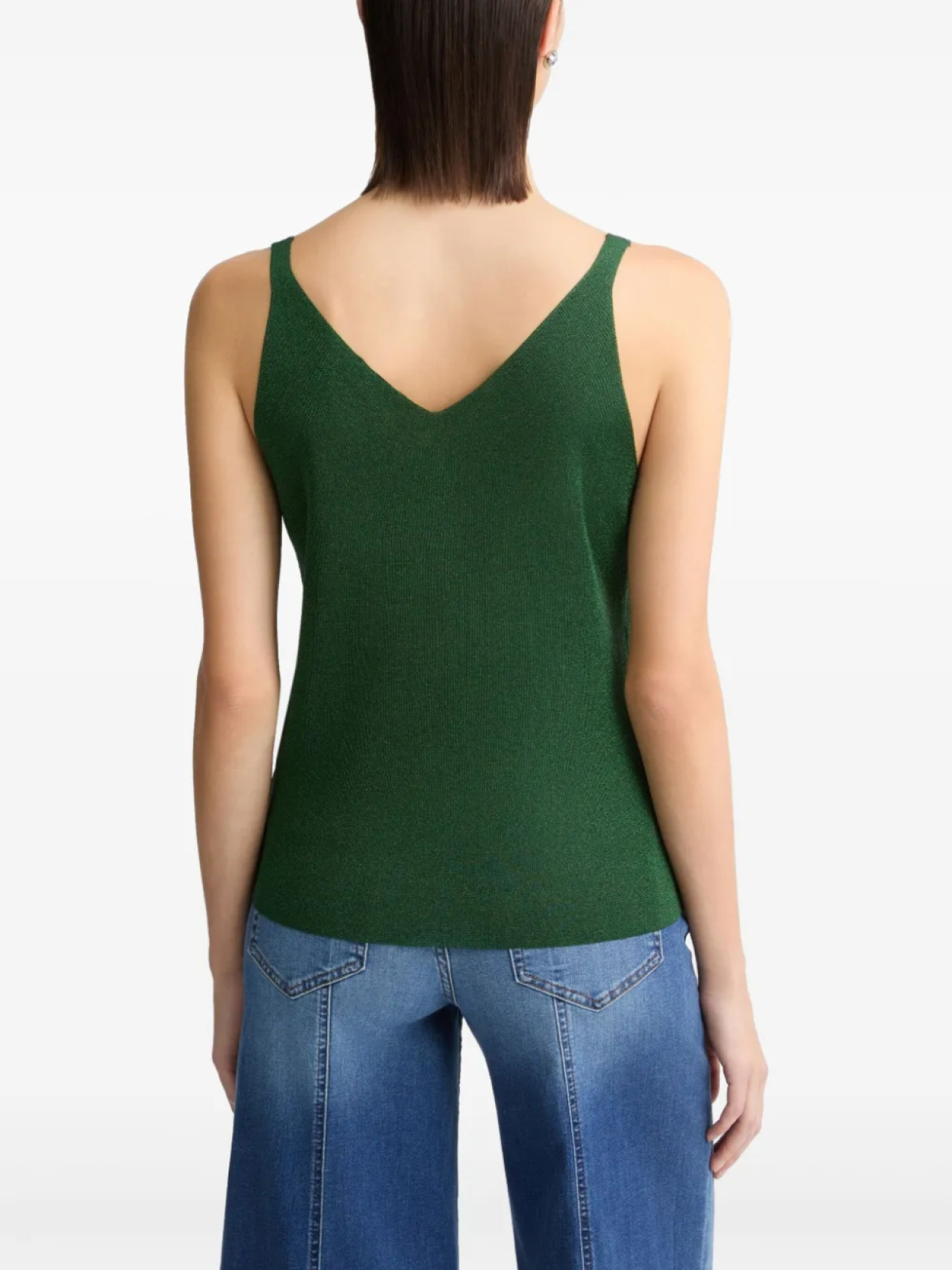 LIU JO мерцающий топ с V-образным вырезом, зеленый
LIU JO мерцающий топ с V-образным вырезом, зеленый