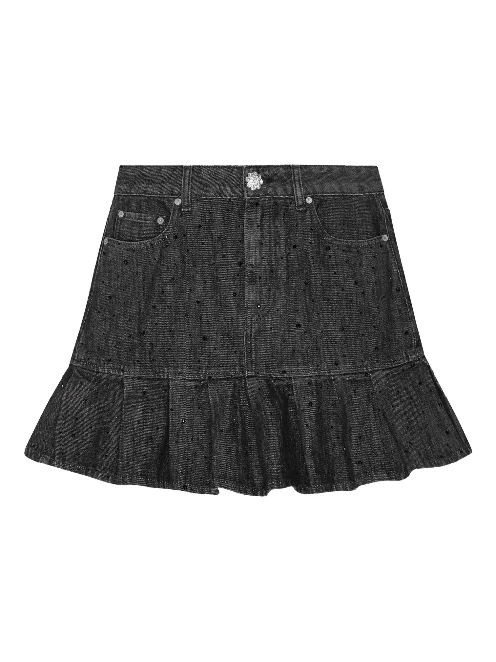 Мини-юбка, украшенная стразами GANNI, серый
Мини-юбка, украшенная стразами GANNI, серый