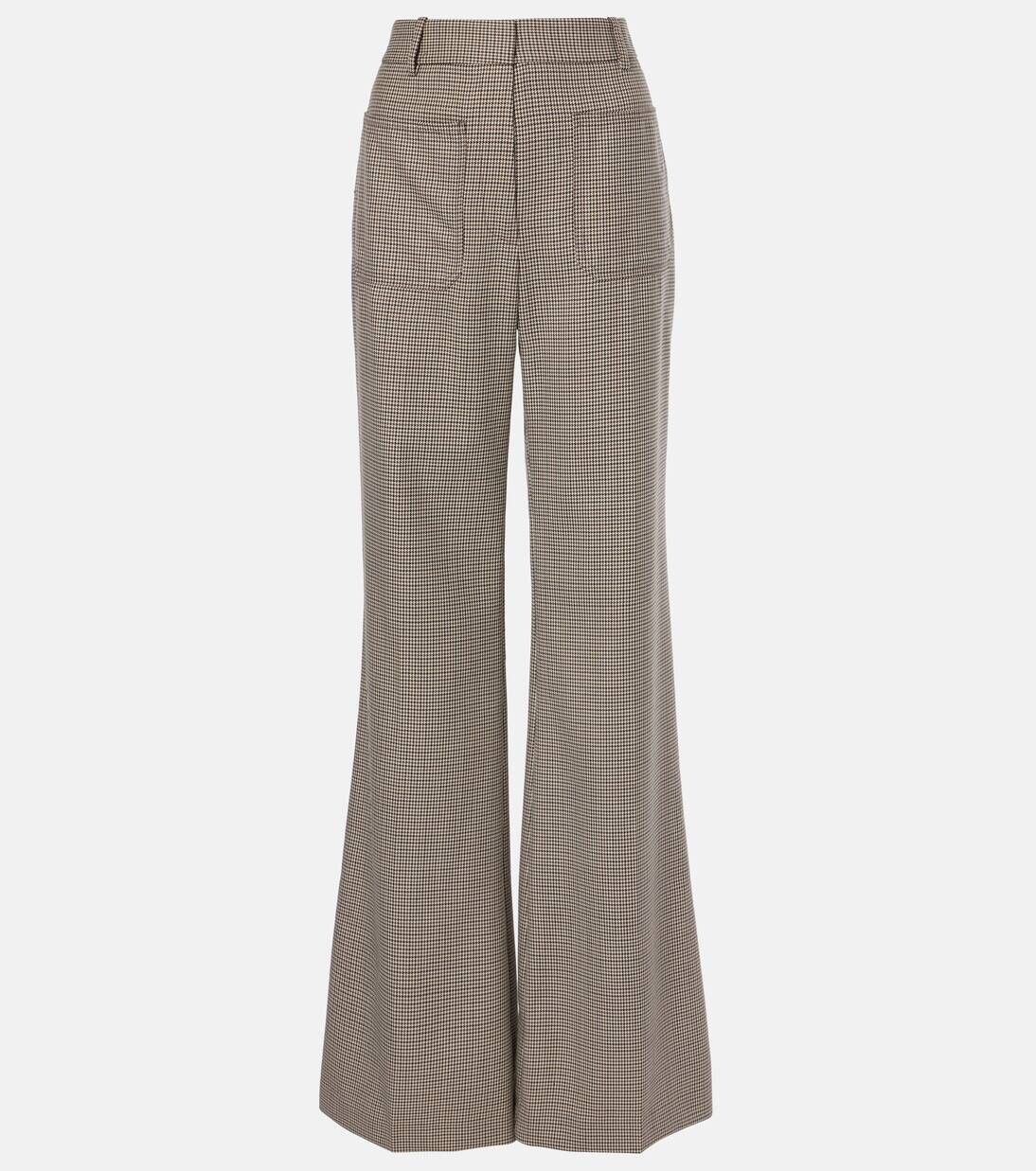 Расклешенные брюки из натуральной шерсти Christophe Nili Lotan, цвет brown houndstooth
Расклешенные брюки из натуральной шерсти Christophe Nili Lotan, цвет brown houndstooth