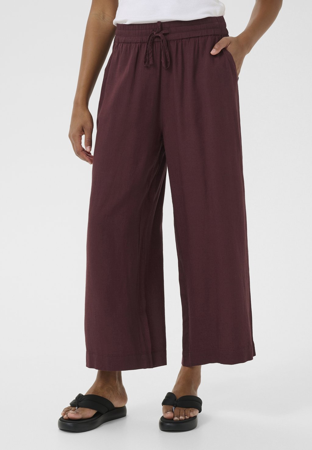 Брюки KAMILIA CROPPED Kaffe, бургундия
Брюки KAMILIA CROPPED Kaffe, бургундия