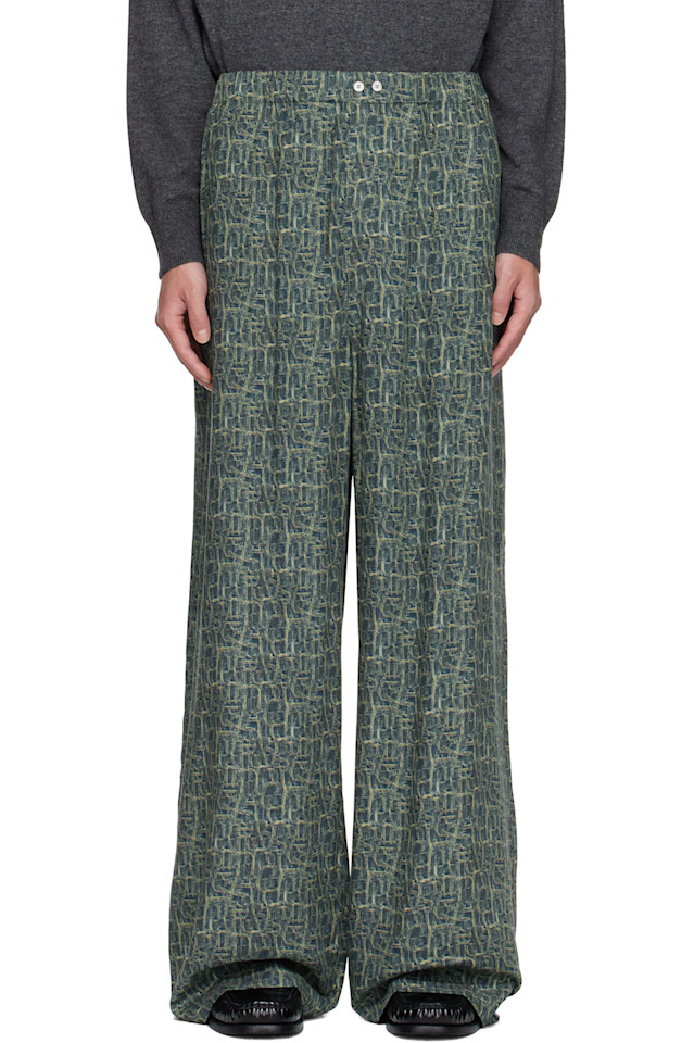 Acne Studios Синие брюки с монограммой
Acne Studios Синие брюки с монограммой