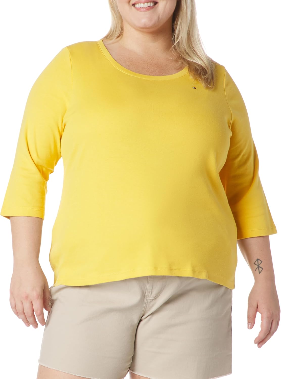 Женская трикотажная блузка Tommy Hilfiger с круглым вырезом и защипами, Deep Maize
Женская трикотажная блузка Tommy Hilfiger с круглым вырезом и защипами, Deep Maize